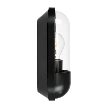 Lume Polycarbonate Black Wall Light